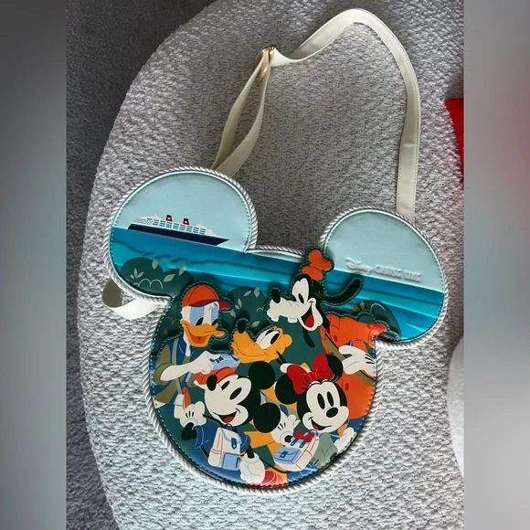 Loungefly Disney Cruise Line Character Mickey Head Backpack - Picture 2 of 5